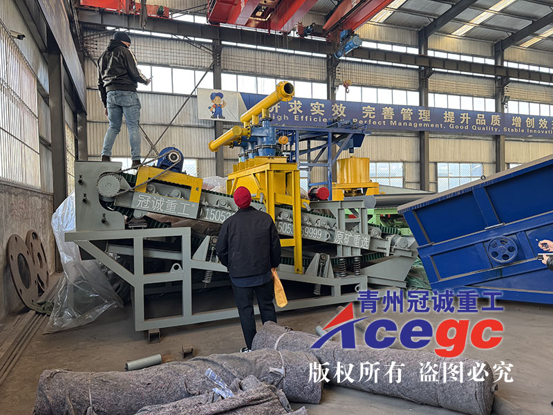 俄羅斯客戶考察選金生產(chǎn)線設備